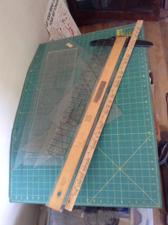 lot of drafting materials: lot of drafting materials