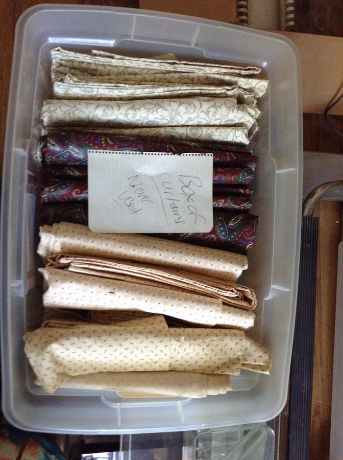 lot of never used curtains: lot of never used curtains