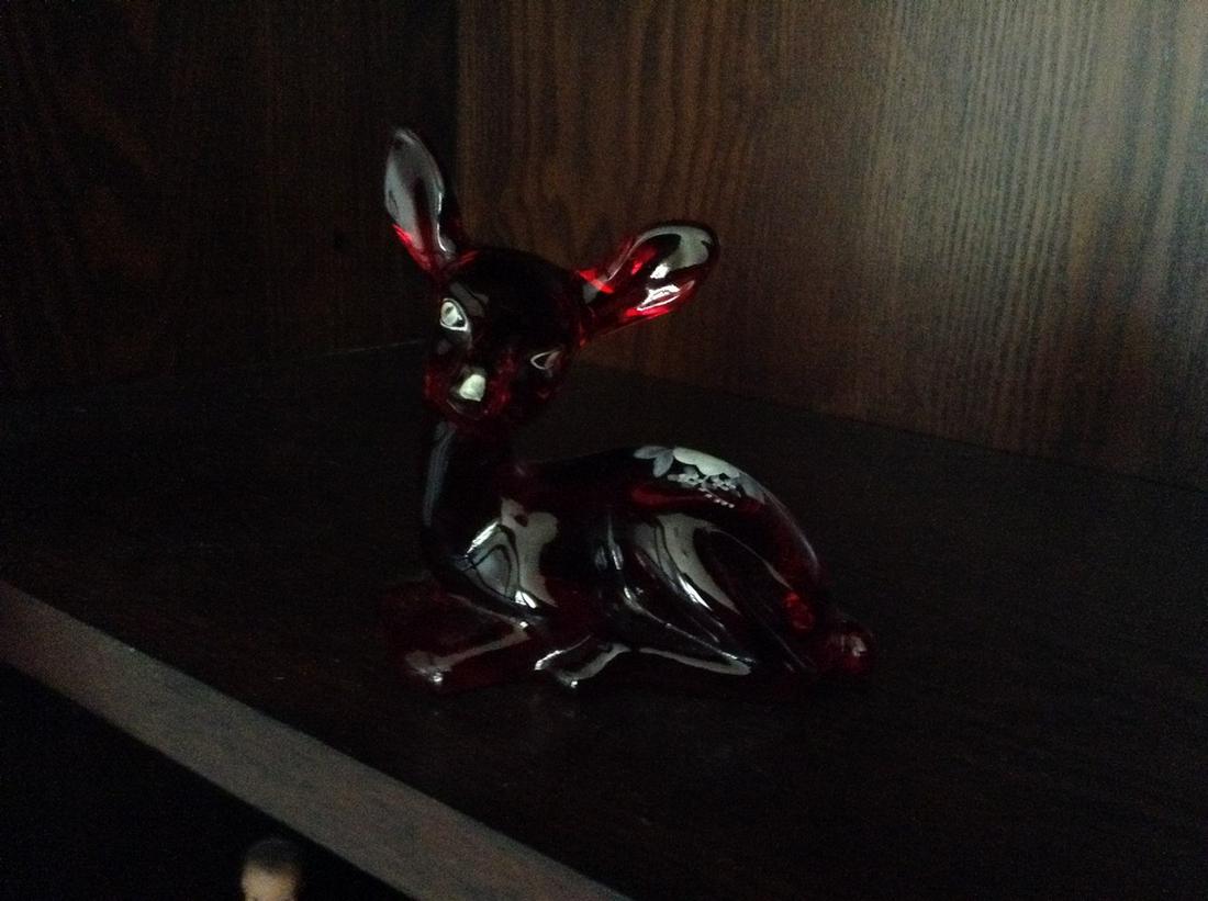 early ruby red Fenton deer no damage (1 of 1)