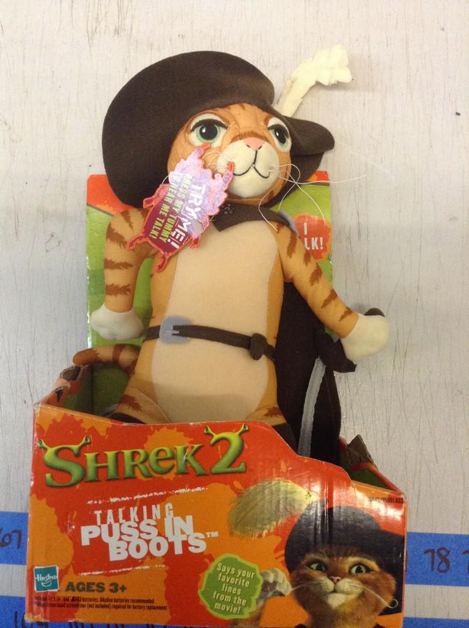 Shrek 2 talking puss in boots doll: Shrek 2 talking puss in boots doll