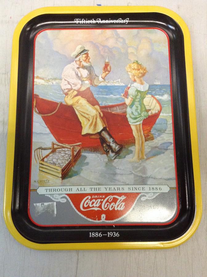 vintage Coca-Cola advertising tray 11x14: vintage Coca-Cola advertising tray 11x14