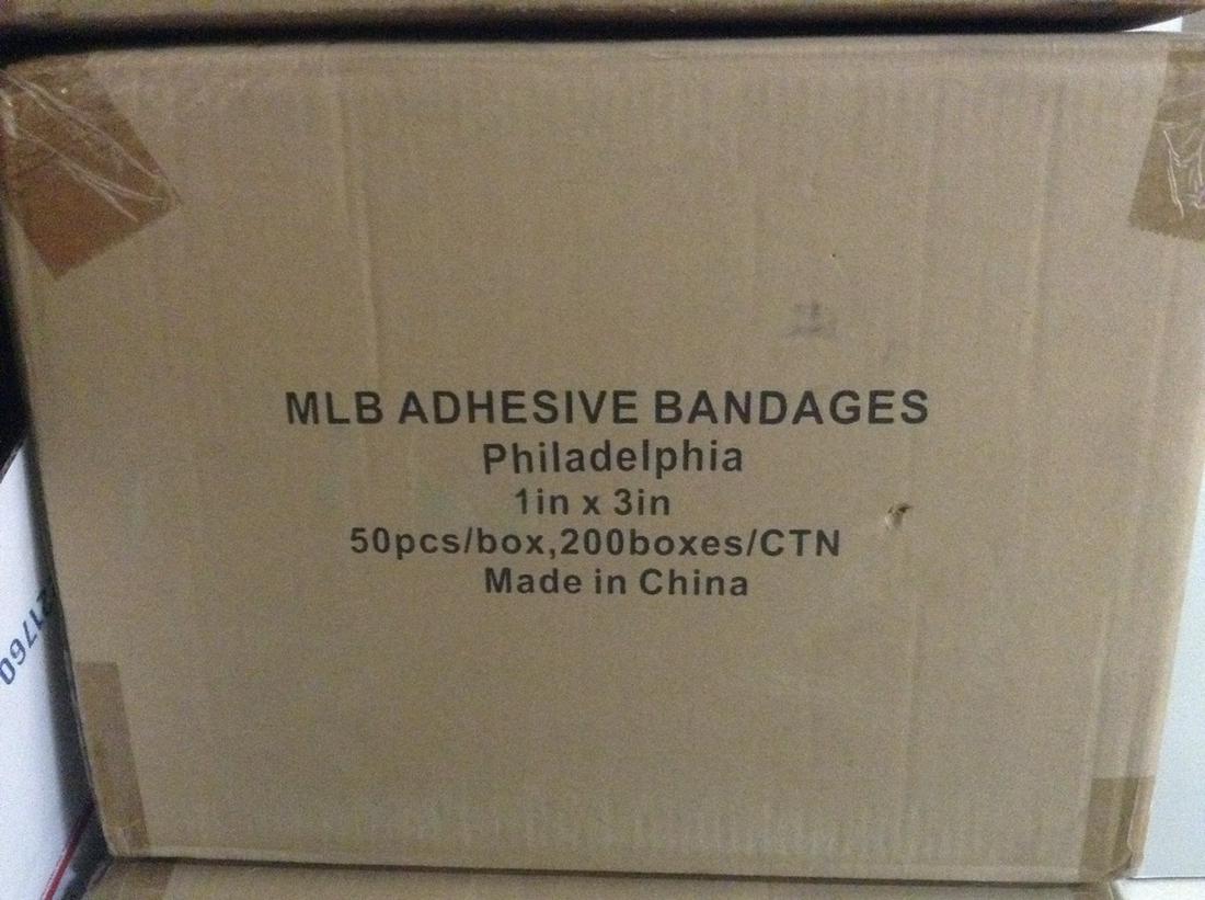 case full of MLB band aids Philadelphia (1 of 1)