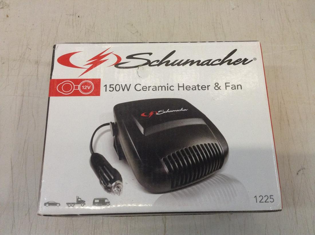 Schumacher 150w ceramic heater and fan (1 of 1)