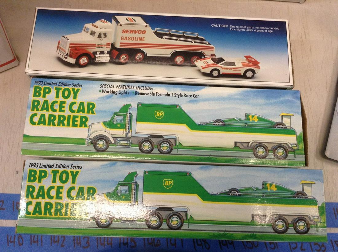 lot of three diecast toy race car carriers (1 of 1)