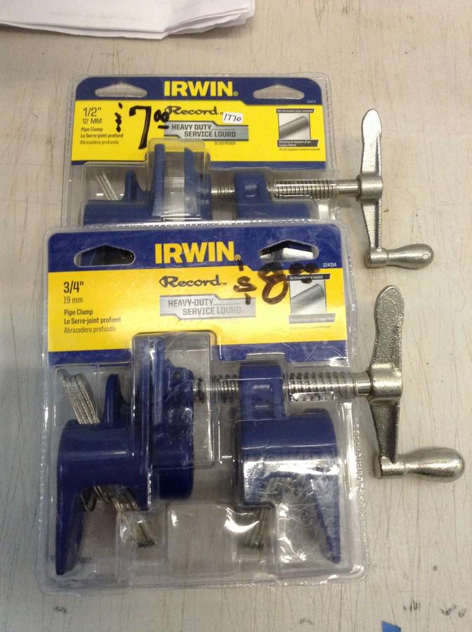 lot of two Irwin heavy duty service lourd: 1/2" 12mm and 3/4" 19mm