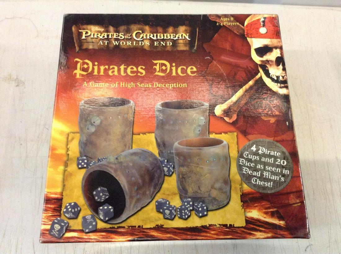 pirate of the Caribbean dice game: pirate of the Caribbean dice game