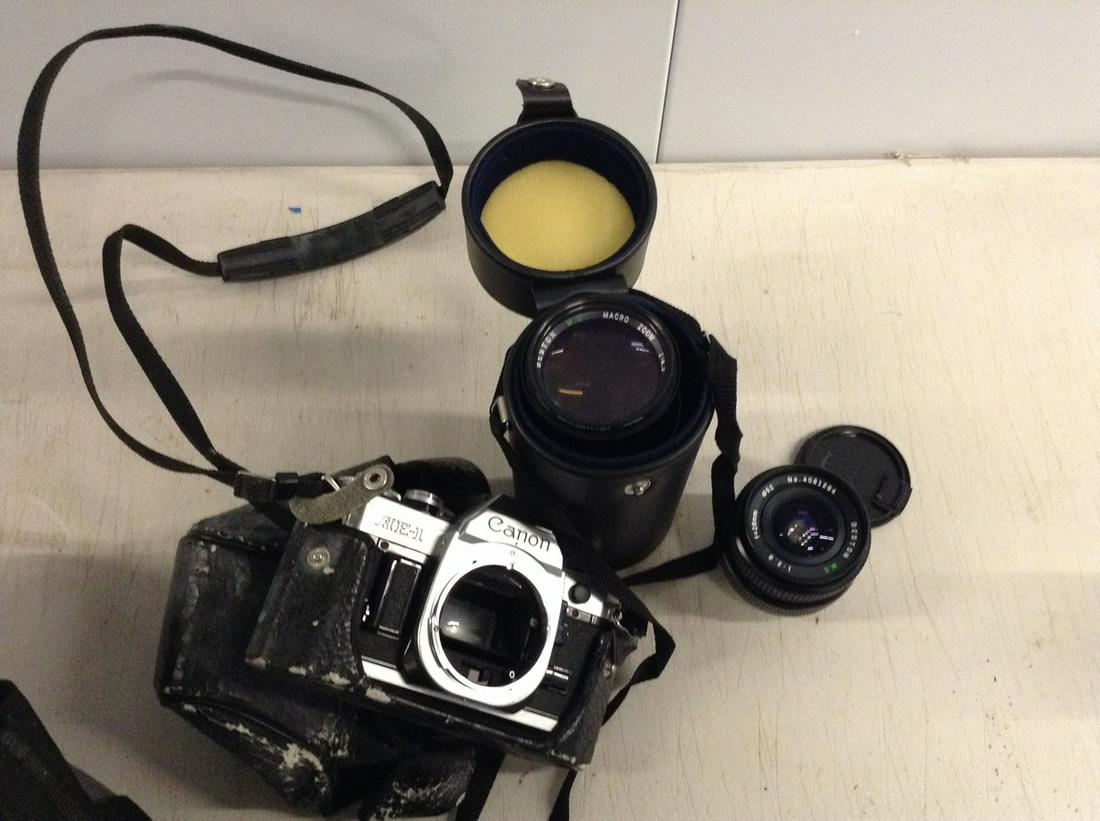 cannon A1 with case and lens: cannon A1 with case and lens
