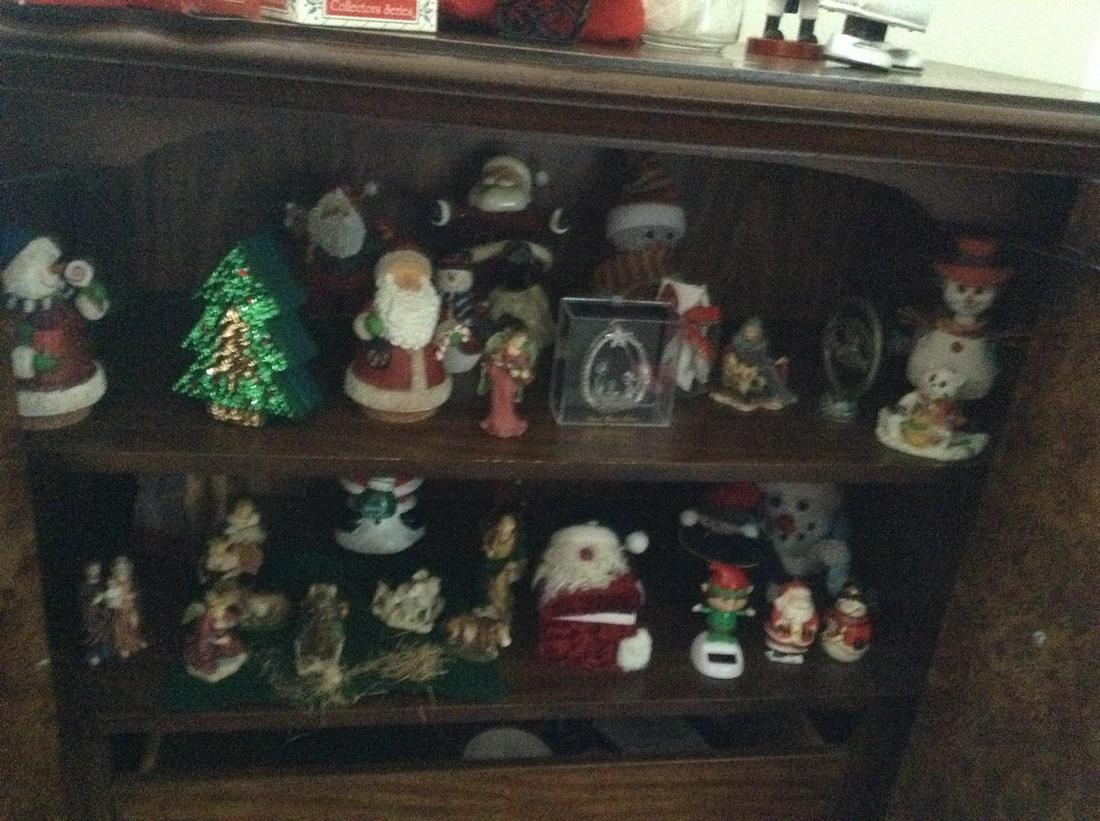 contents of two shelves: contents of two shelves