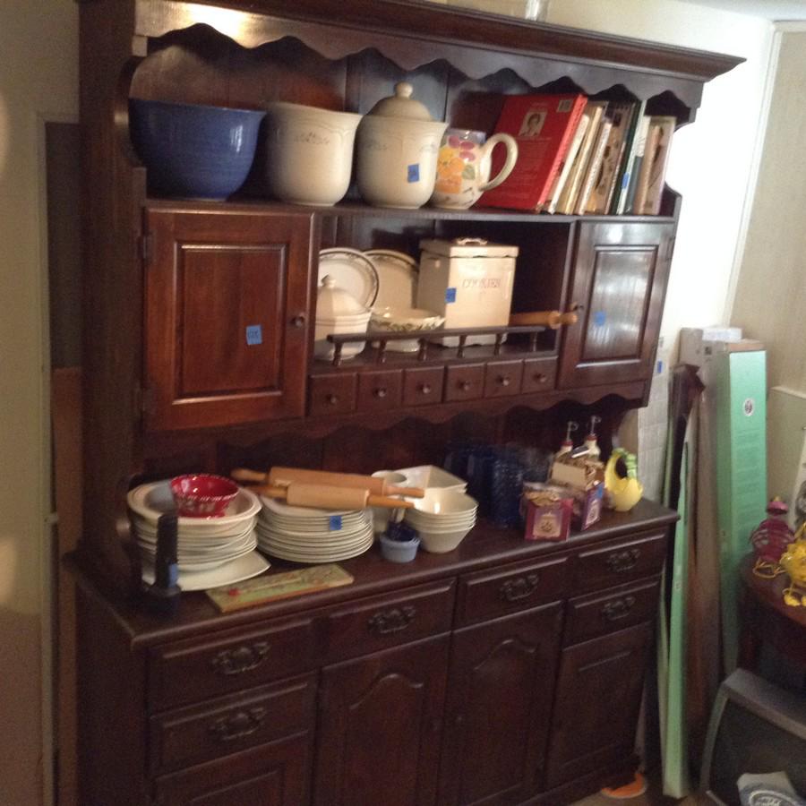colonial style buffet: 57x79