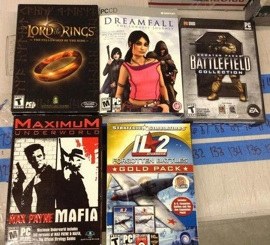 lot of vintage computer games (1 of 1)