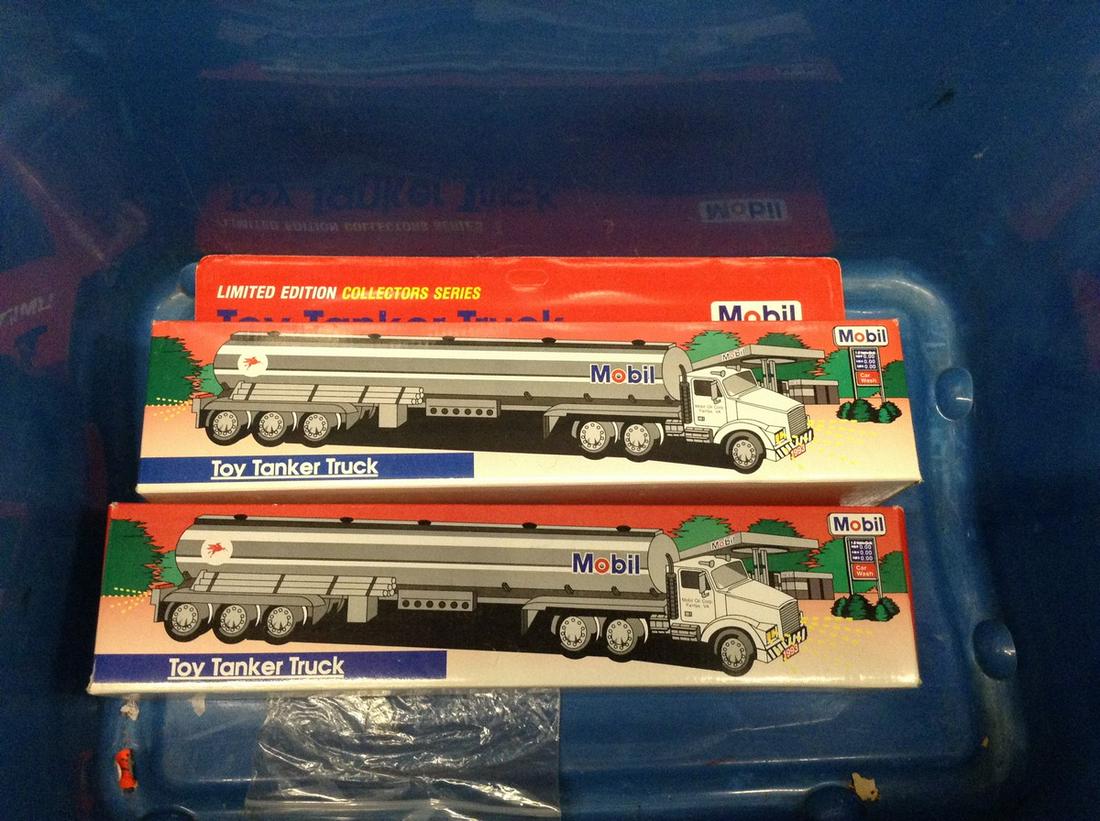 two mobile toy tankers: two mobile toy tankers