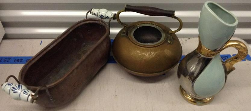 copper brass and other pots: copper brass and other pots