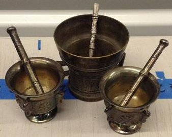 Lot of 3 Mortar and pestle: Lot of 3 Mortar and pestle