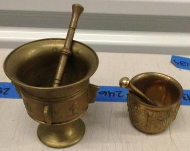 Lot of 2 Mortar and pestle: Lot of 2 Mortar and pestle