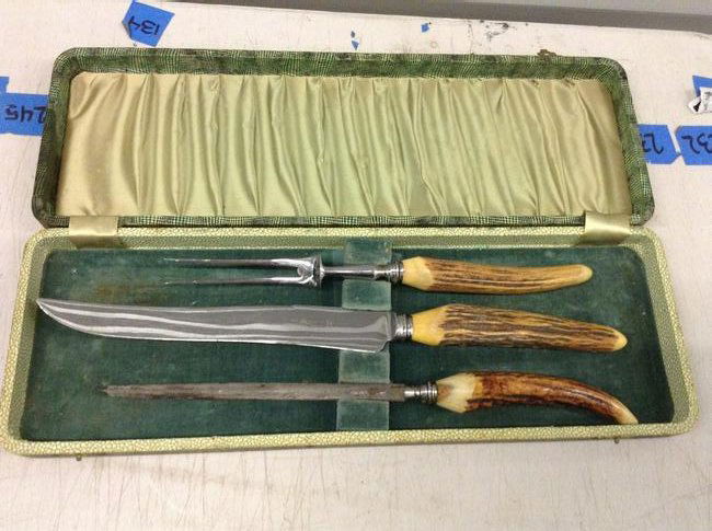Greggory Brothers Stag handle carving set (1 of 1)