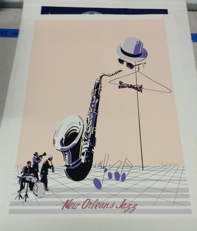 Signed and numbered Jazz prints - David Devillier (1 of 1)