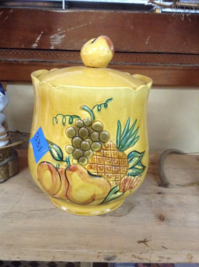 California pottery cookie jar: perfect condition
