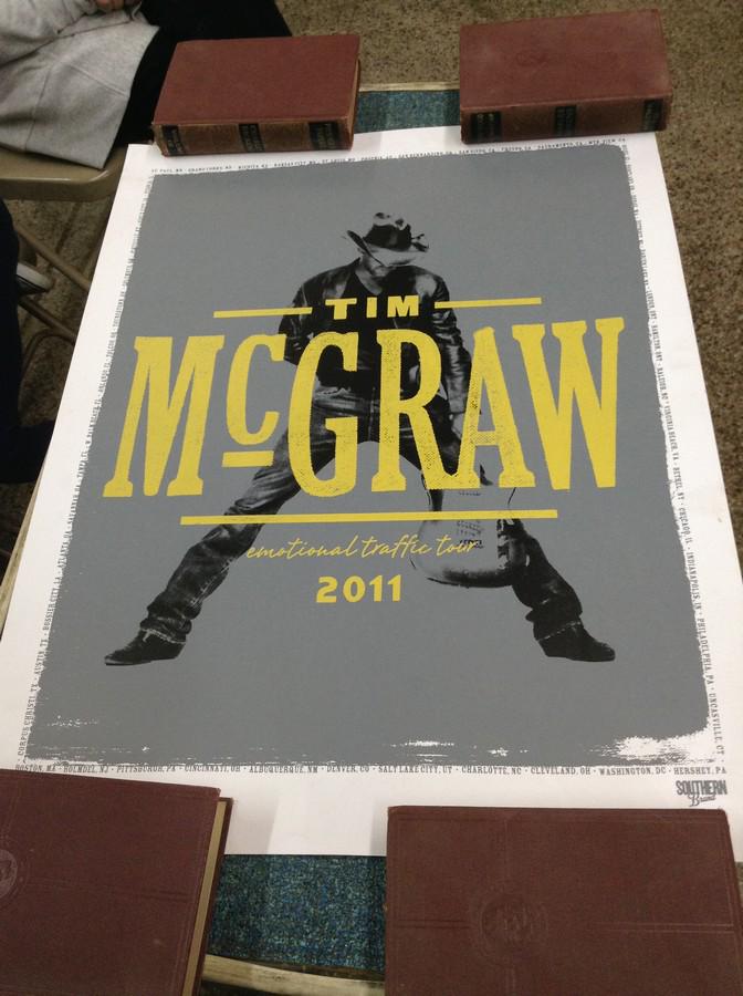 2011 Tim McGraw concert poster (1 of 1)