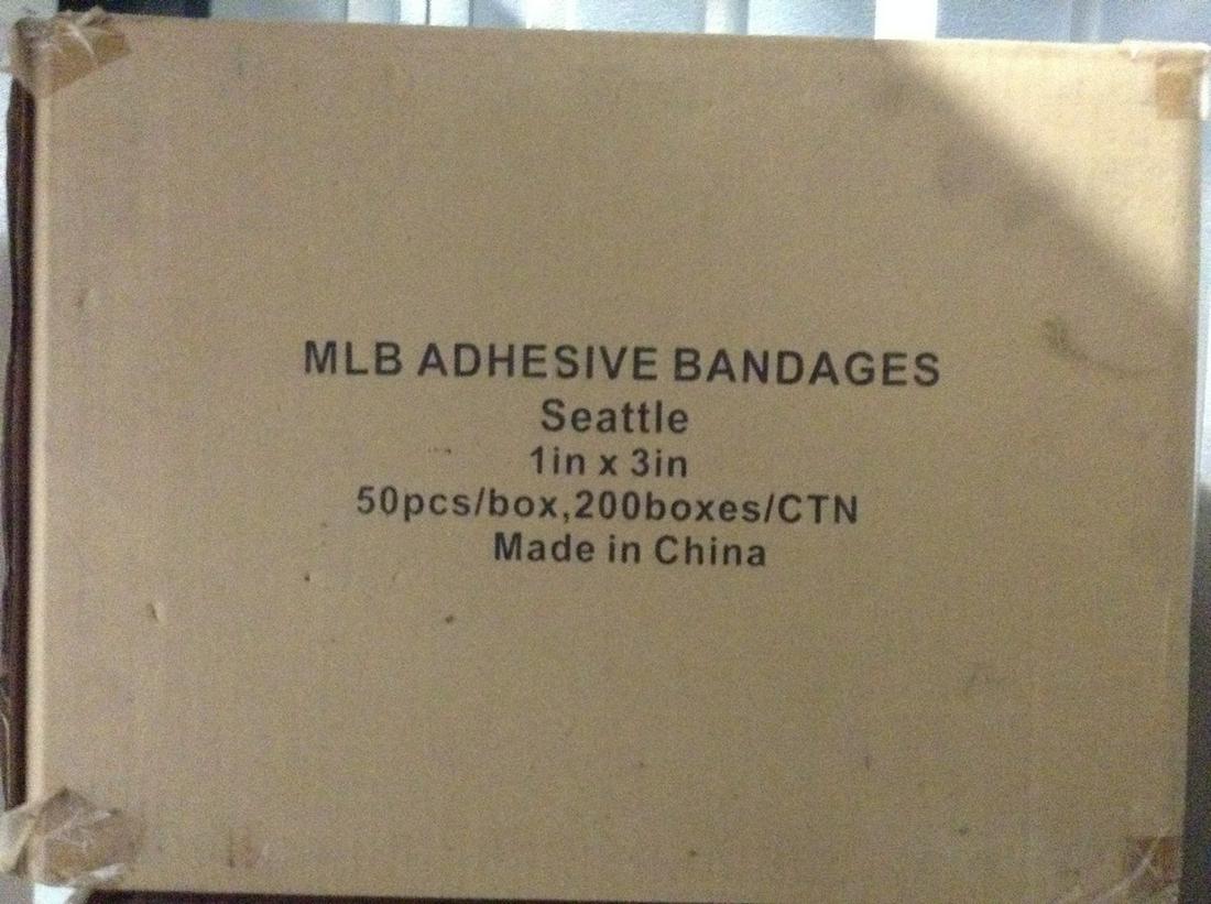 MLB Band-Aids, 50 per box, case of 200 boxes Seattle (1 of 1)