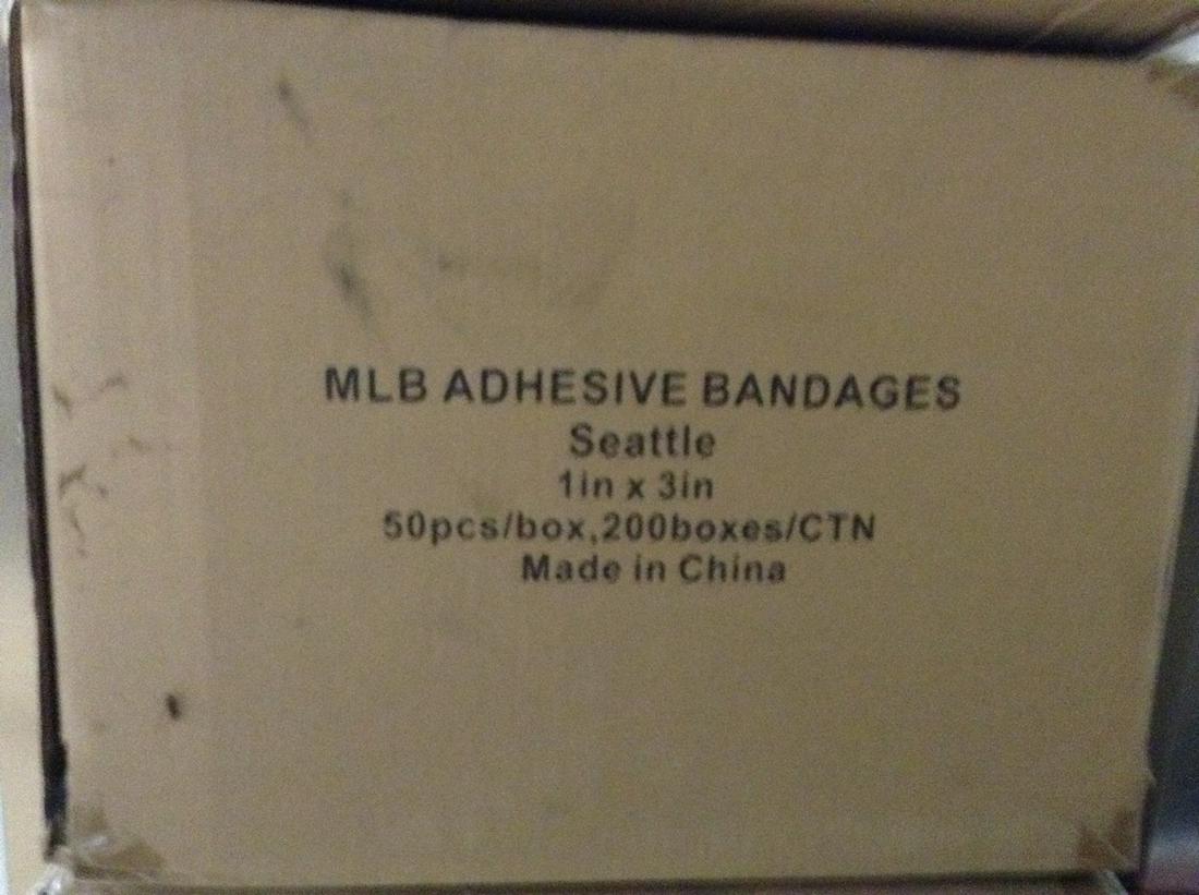 MLB Band-Aids, 50 per box, case of 200 boxes Seattle (1 of 1)