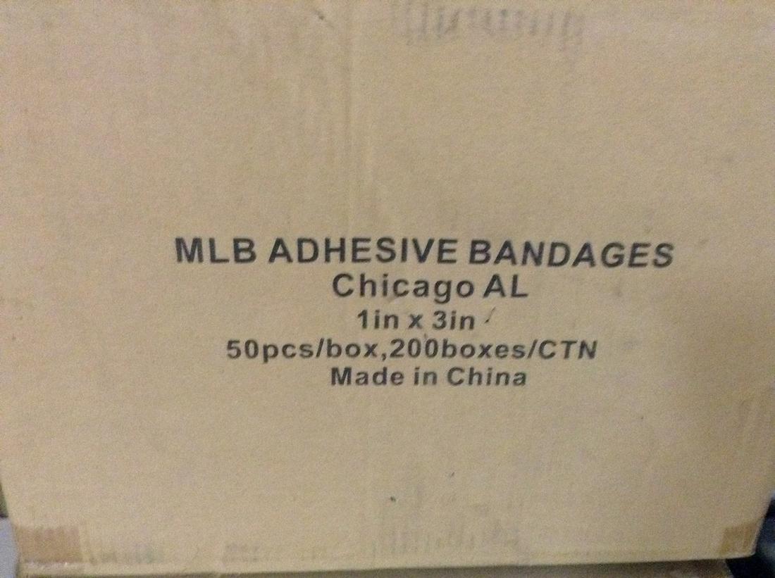MLB Band-Aids, 50 per box, case of 200 boxes Chicago: MLB Band-Aids, 50 per box, case of 200 boxes Chicago White Socks