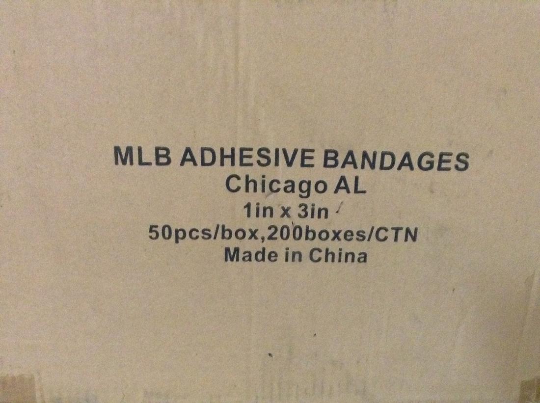 MLB Band-Aids, 50 per box, case of 200 boxes Chicago: MLB Band-Aids, 50 per box, case of 200 boxes Chicago White Socks