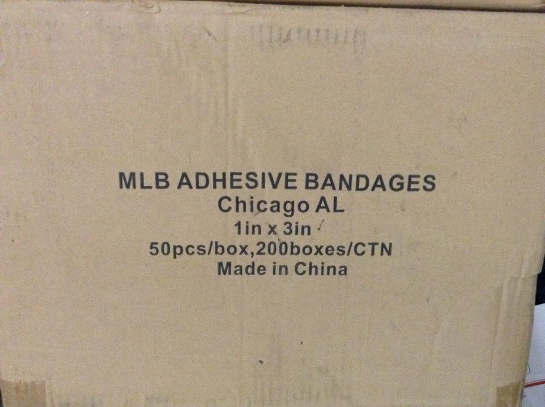 MLB Band-Aids, 50 per box, case of 200 boxes Chicago: MLB Band-Aids, 50 per box, case of 200 boxes Chicago White Socks