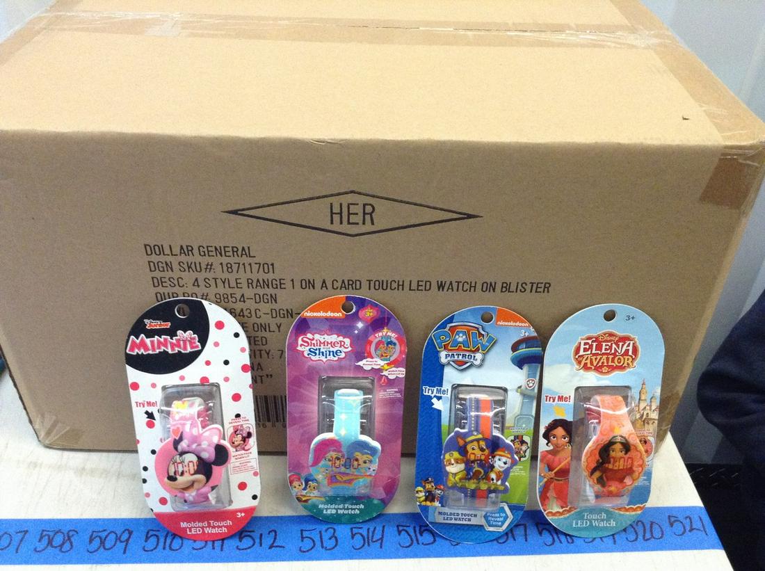 Disney led watch on bluster pack 72 pc per case (1 of 1)