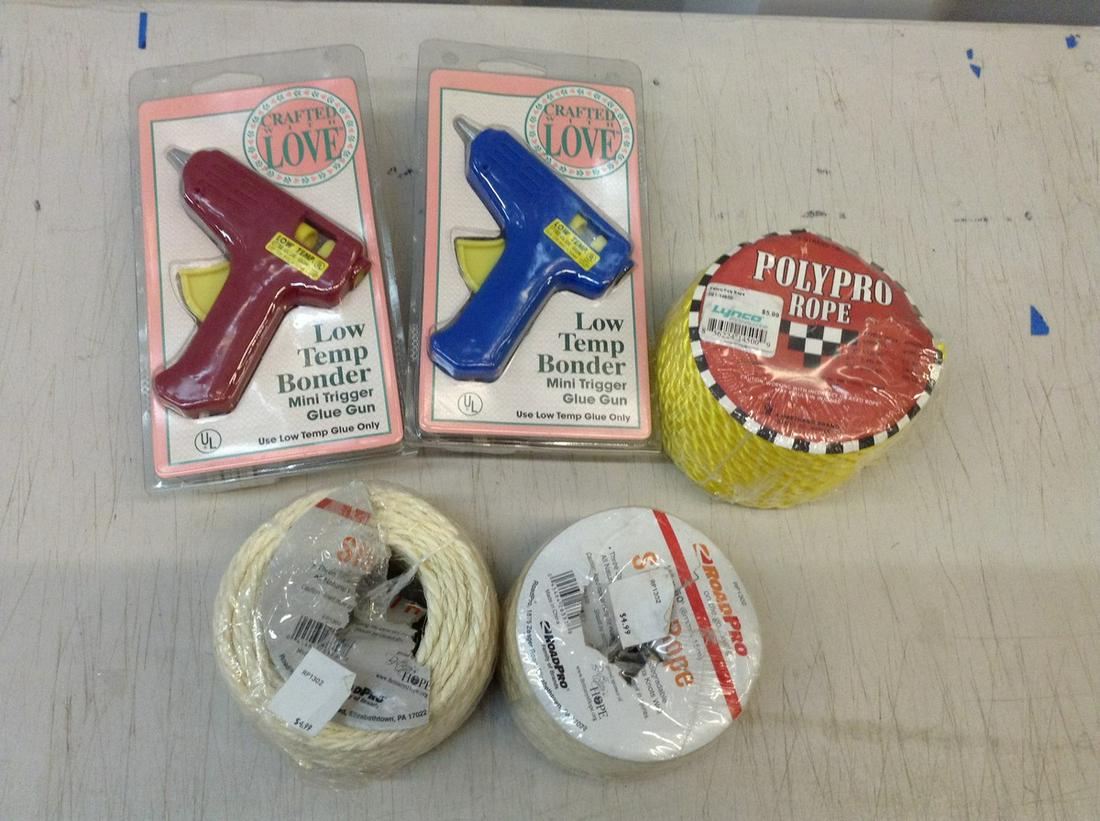 glue guns, rope and more: glue guns, rope and more