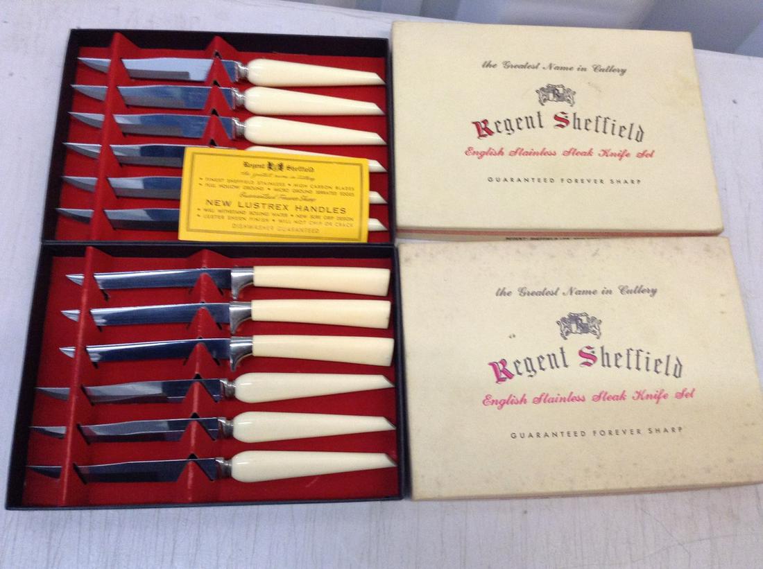 vintage 1950's Sheffield steak knives (1 of 1)