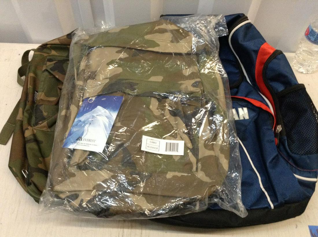 lot of three backpacks (1 of 1)