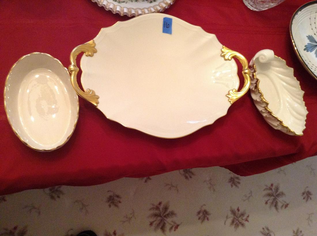 Lenox gold label lot of three pieces, plater is 17" (1 of 1)