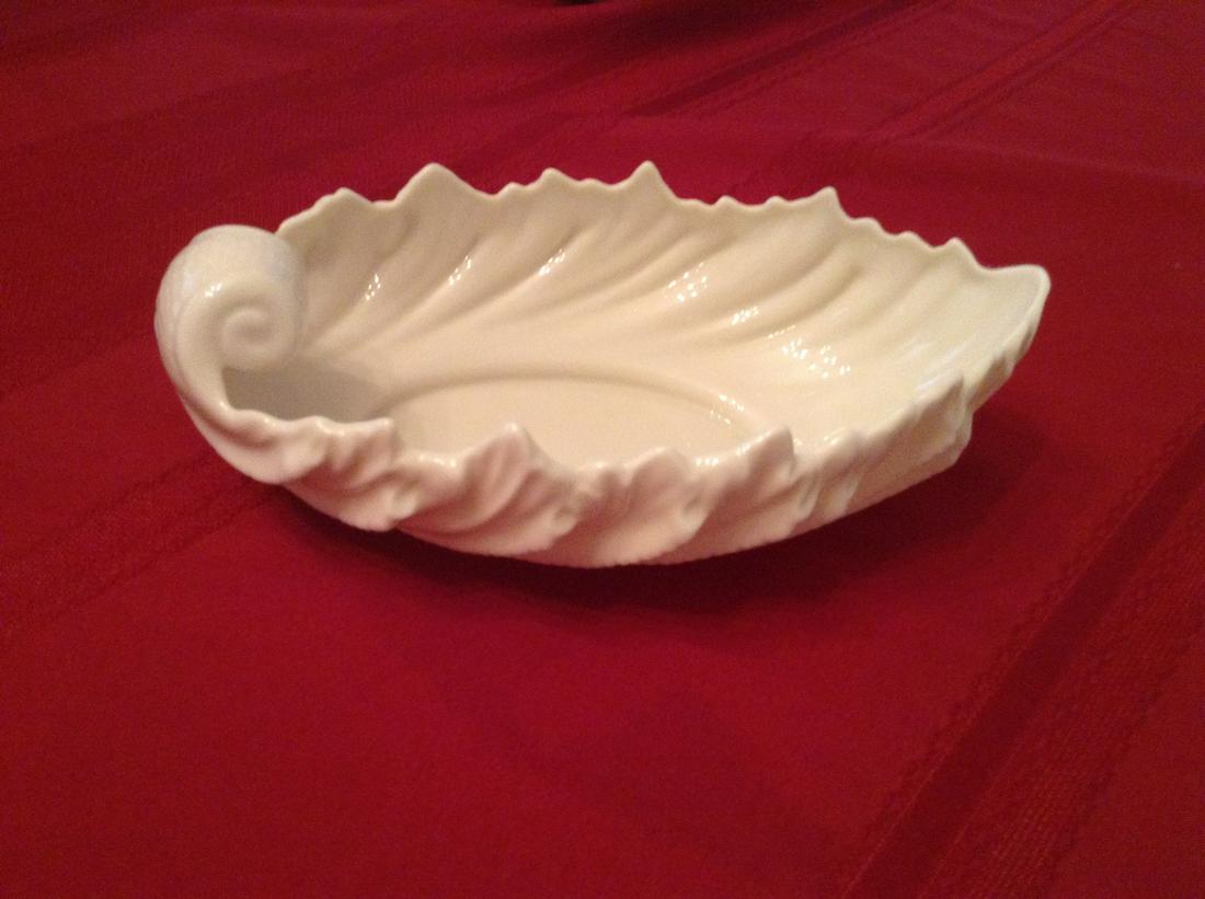 early blue labeled Lenox candy dish measures 10" across (1 of 1)