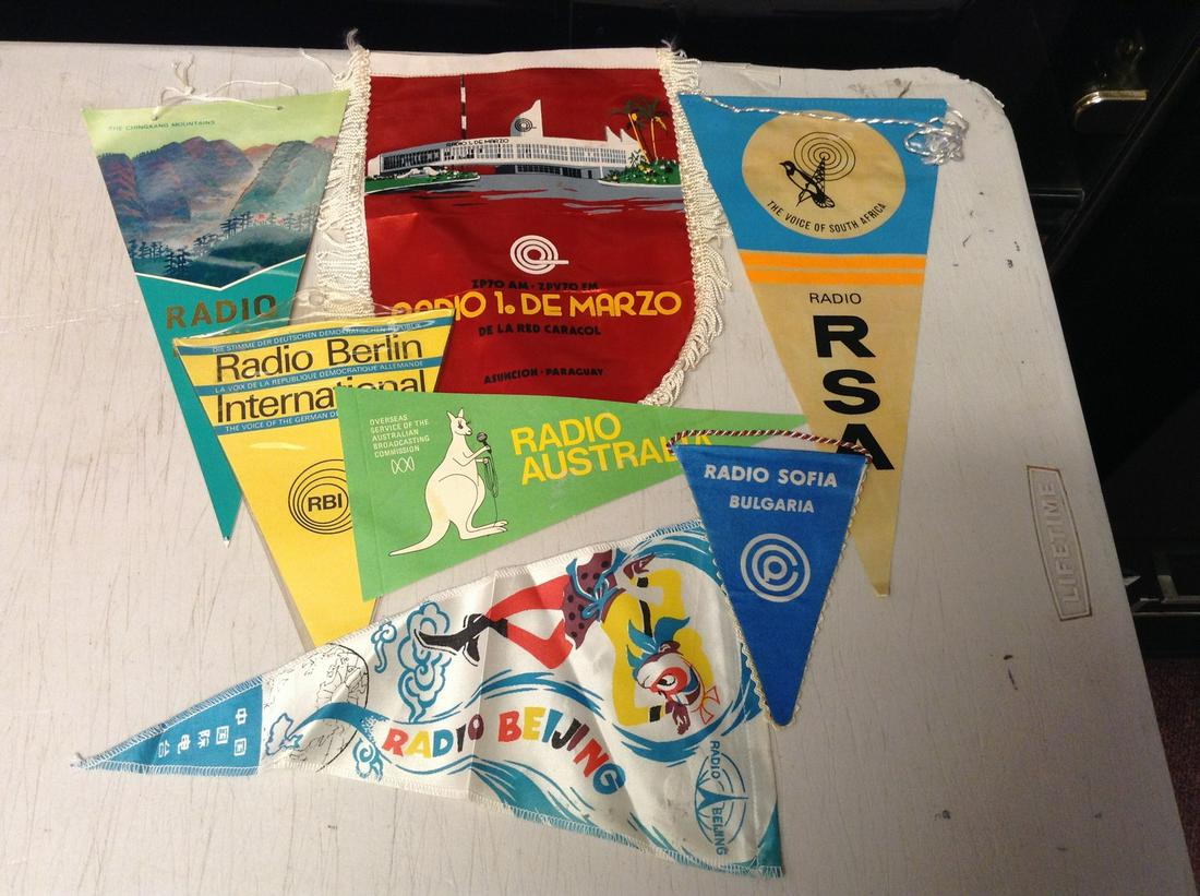vintage 60s and 70s ham radio pennants: vintage 60s and 70s ham radio pennants