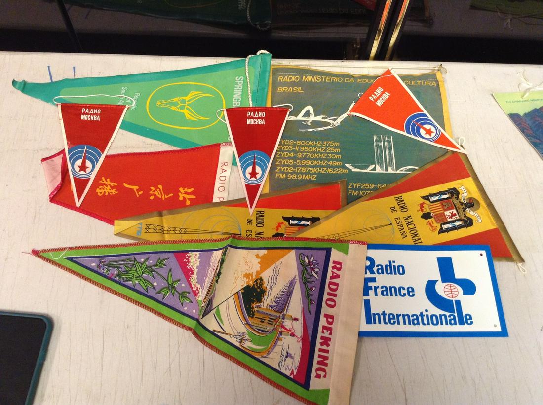 vintage 60s and 70s ham radio pennants: vintage 60s and 70s ham radio pennants