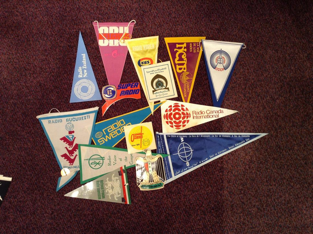 vintage 60s and 70s ham radio pennants: vintage 60s and 70s ham radio pennants
