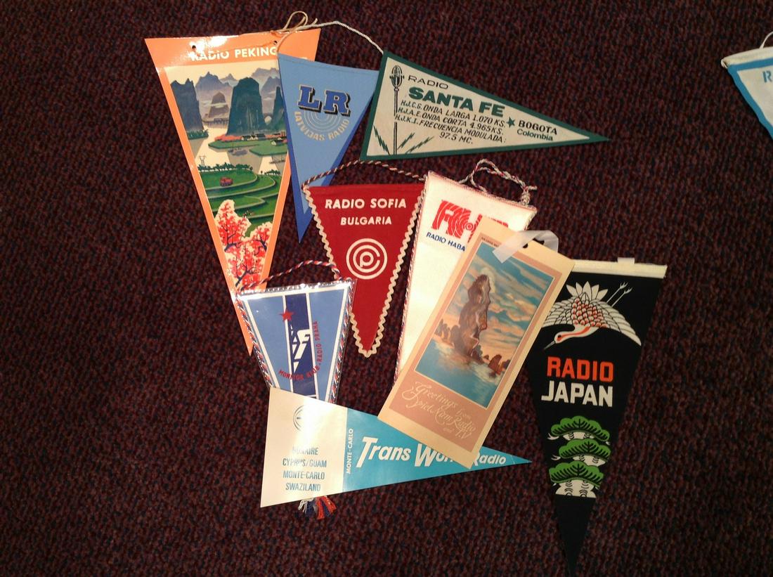 vintage 60s and 70s ham radio pennants: vintage 60s and 70s ham radio pennants