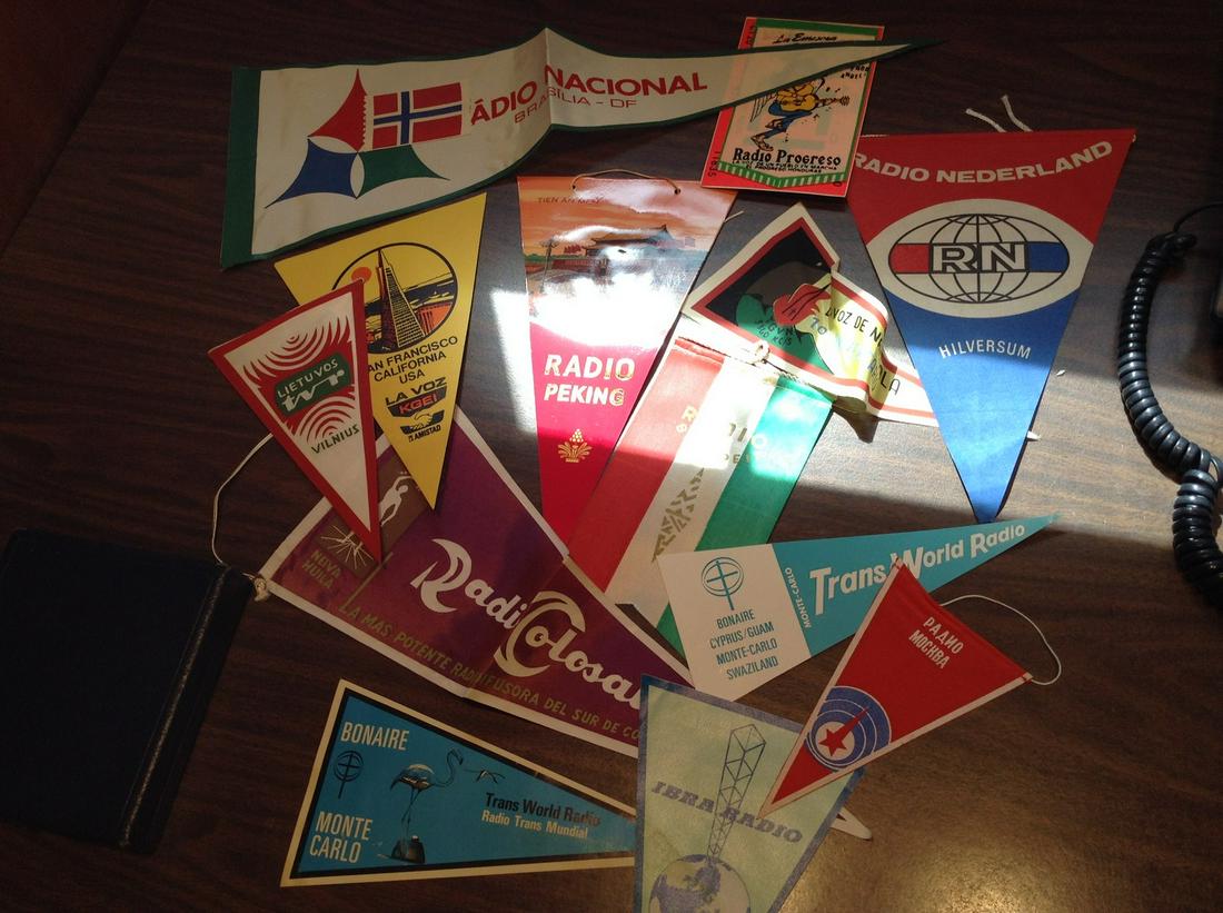 vintage 60s and 70s ham radio pennants: vintage 60s and 70s ham radio pennants