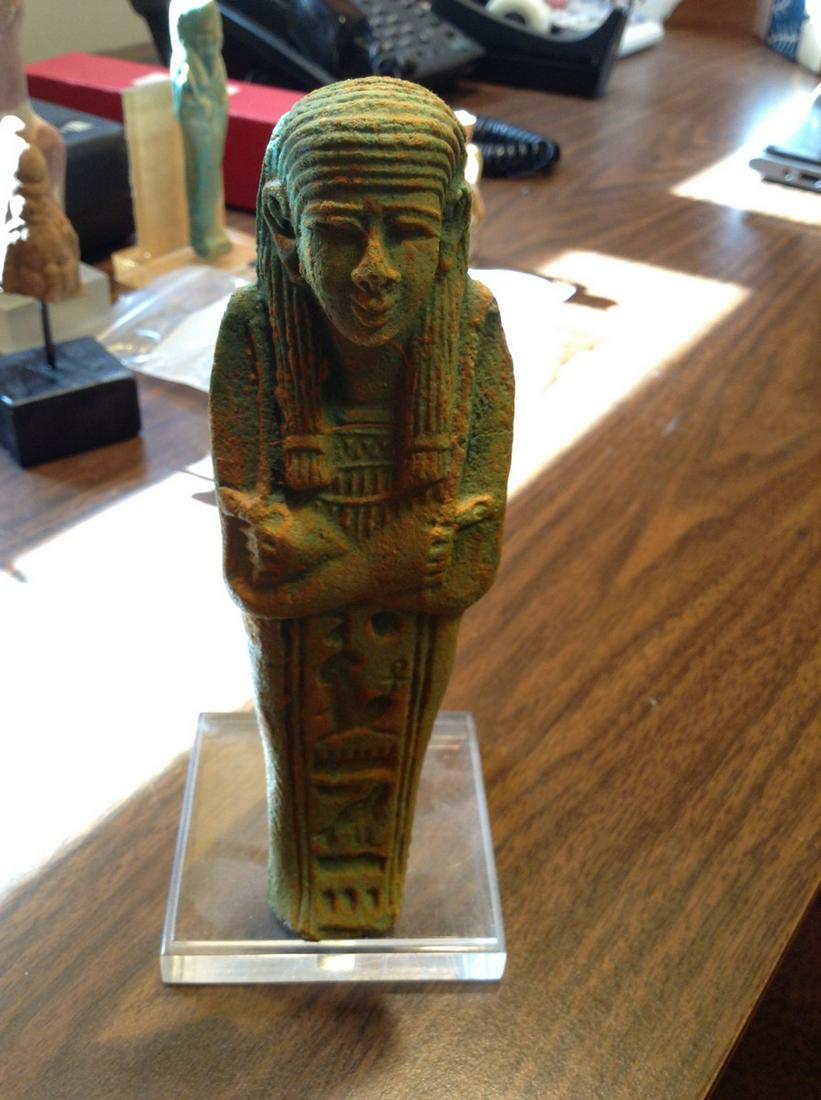 carved stone mummy statue  6" tall (1 of 1)