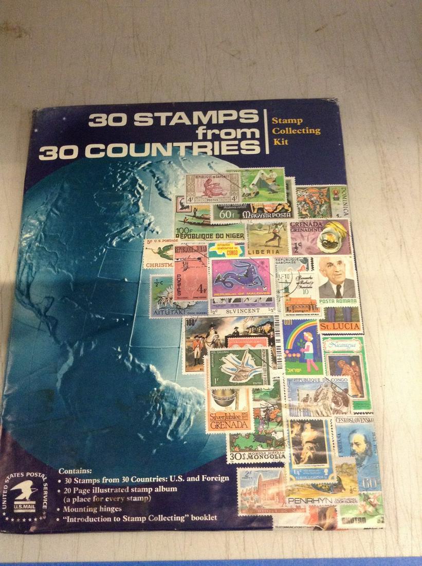 30 stamps from 30 countries- stamp collecting kit (1 of 1)