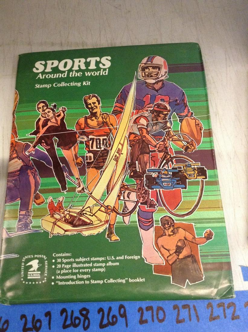 sports around the world stamp collecting kit sealed (1 of 1)