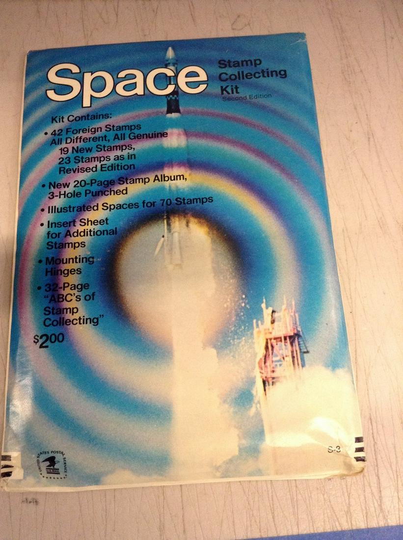 space stamp collecting kit sealed (1 of 1)