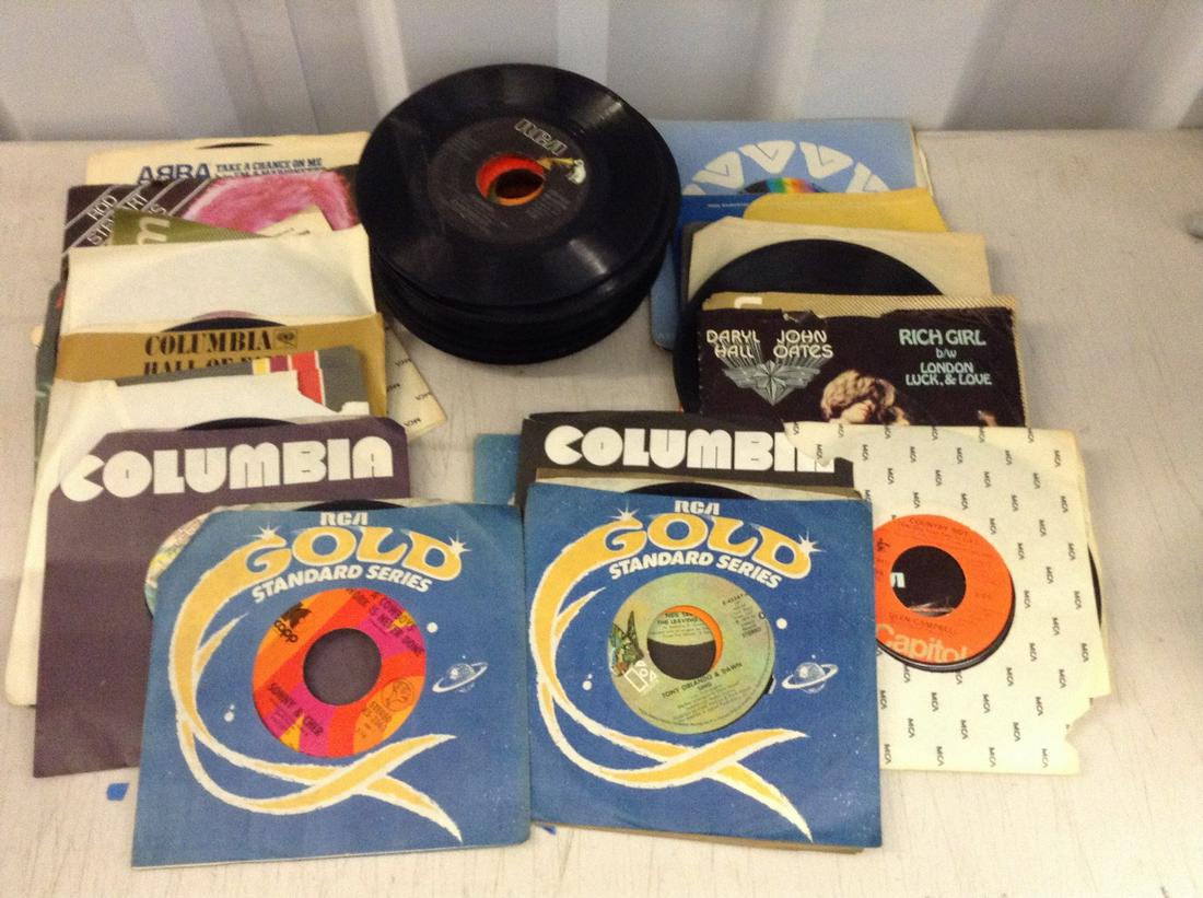 lot of vintage 45's records (1 of 1)