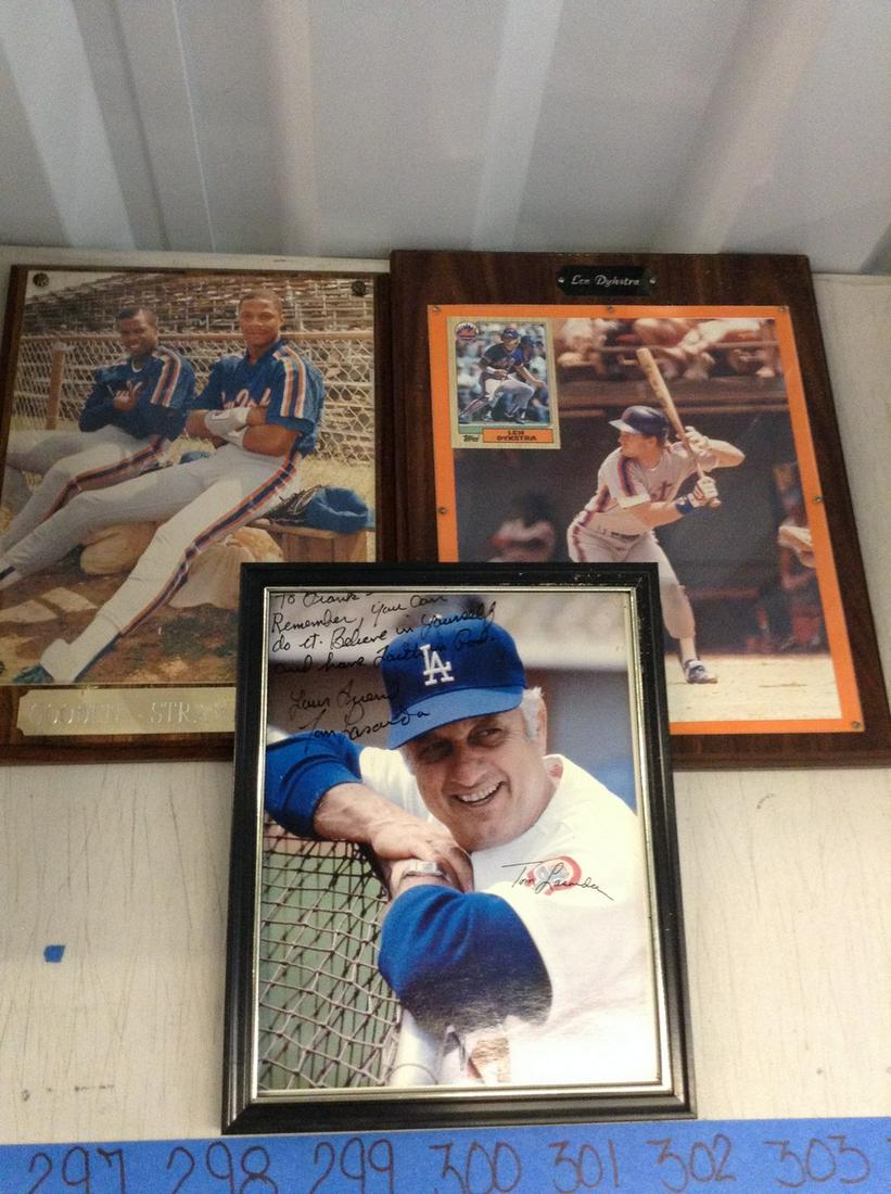 vintage signed framed sport items photos (1 of 1)