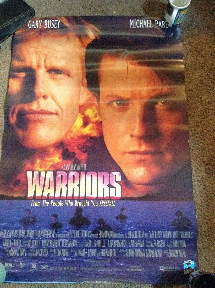 1994 Warriors movie advertisement poster 40x27: 1994 Warriors movie advertisement poster 40x27