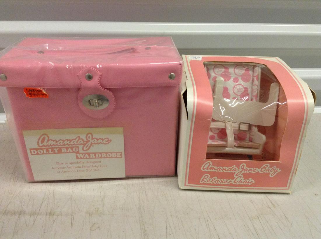 Amanda jane baby relaxer chair and dolly bag wardrobe: Amanda jane baby relaxer chair and dolly bag wardrobe