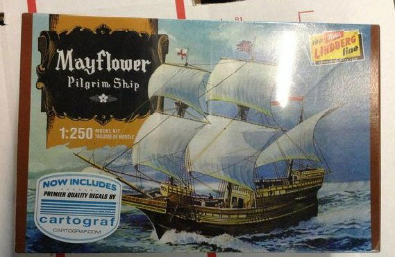 the Lindbergh line mayflower pilgrim ship new in the: the Lindbergh line mayflower pilgrim ship new in the box, sealed