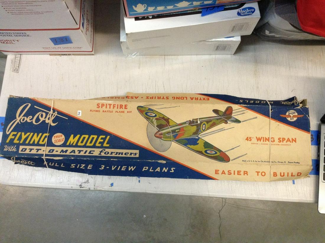 joe ott kit spit fire 45" wing span model airplane: joe ott kit spit fire 45" wing span model airplane