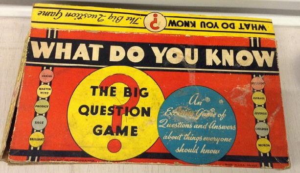 what do you know the big question game: what do you know the big question game