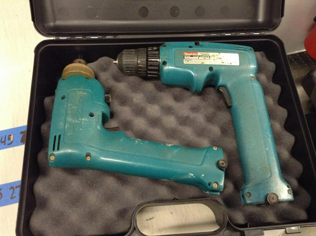 two Makita cordless drills: two Makita cordless drills